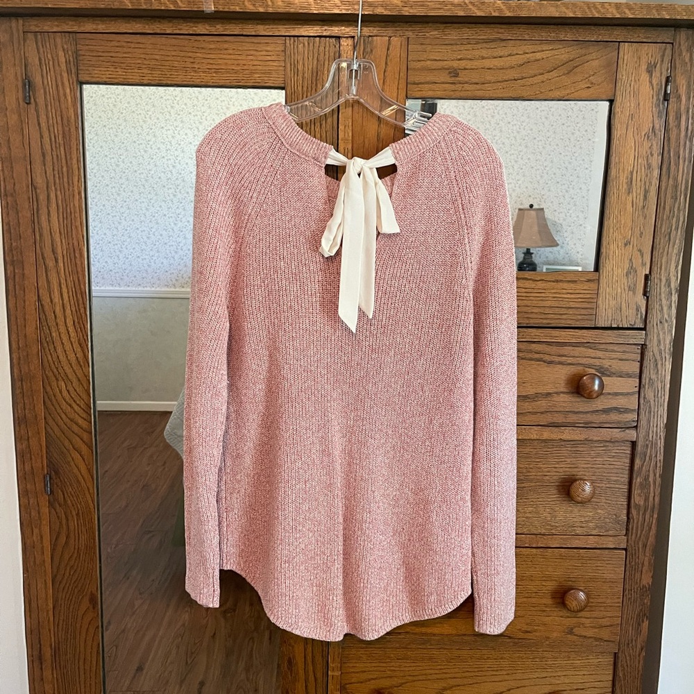 Women's Loft M Sweater With Bow Detail - Picture 3 of 4